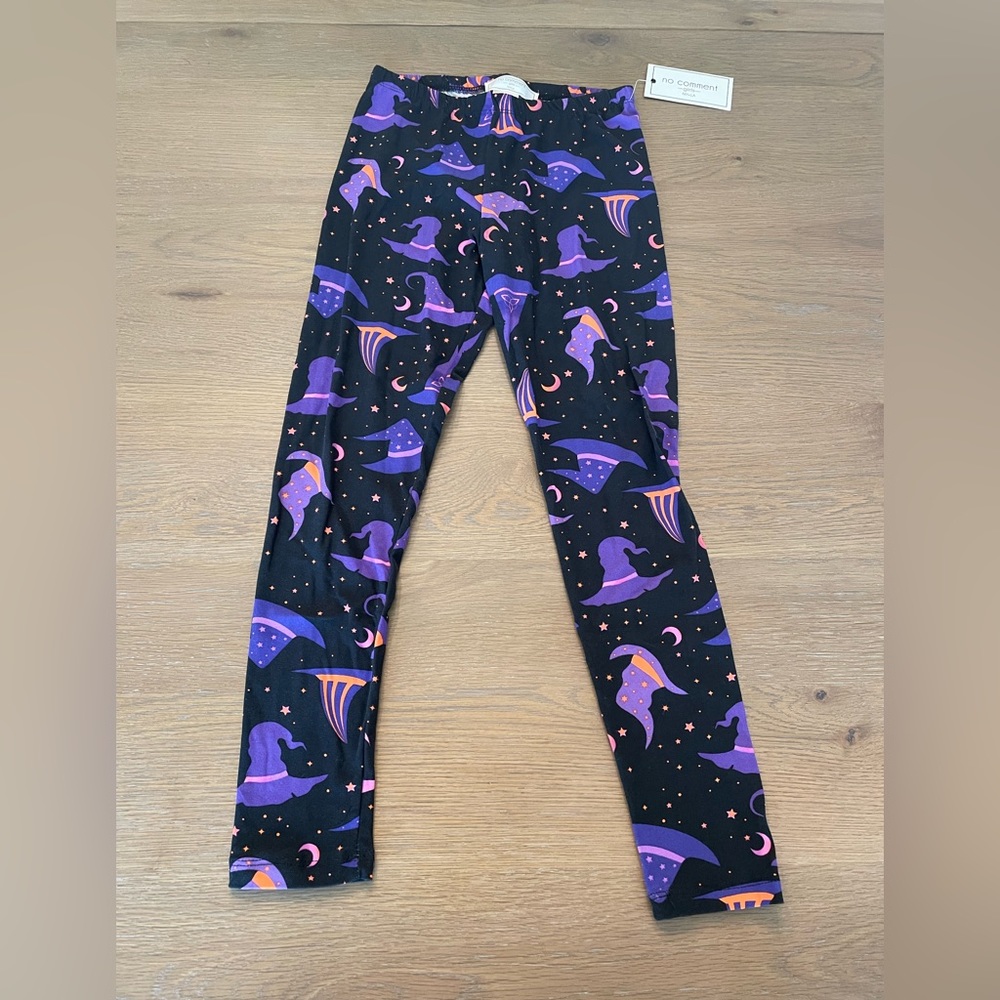 No Comment Halloween Girls Leggings Size Small Thru Medium NEW NWT